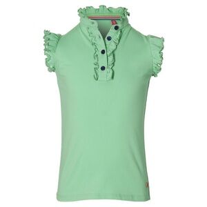 Stylish Kids Polo with Ruffled Accents